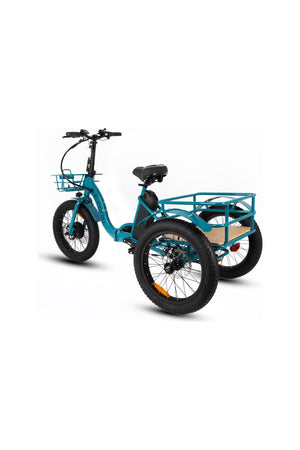 EUNORAU New-Trike Step-Through Fat Tire Folding Electric Tricycle