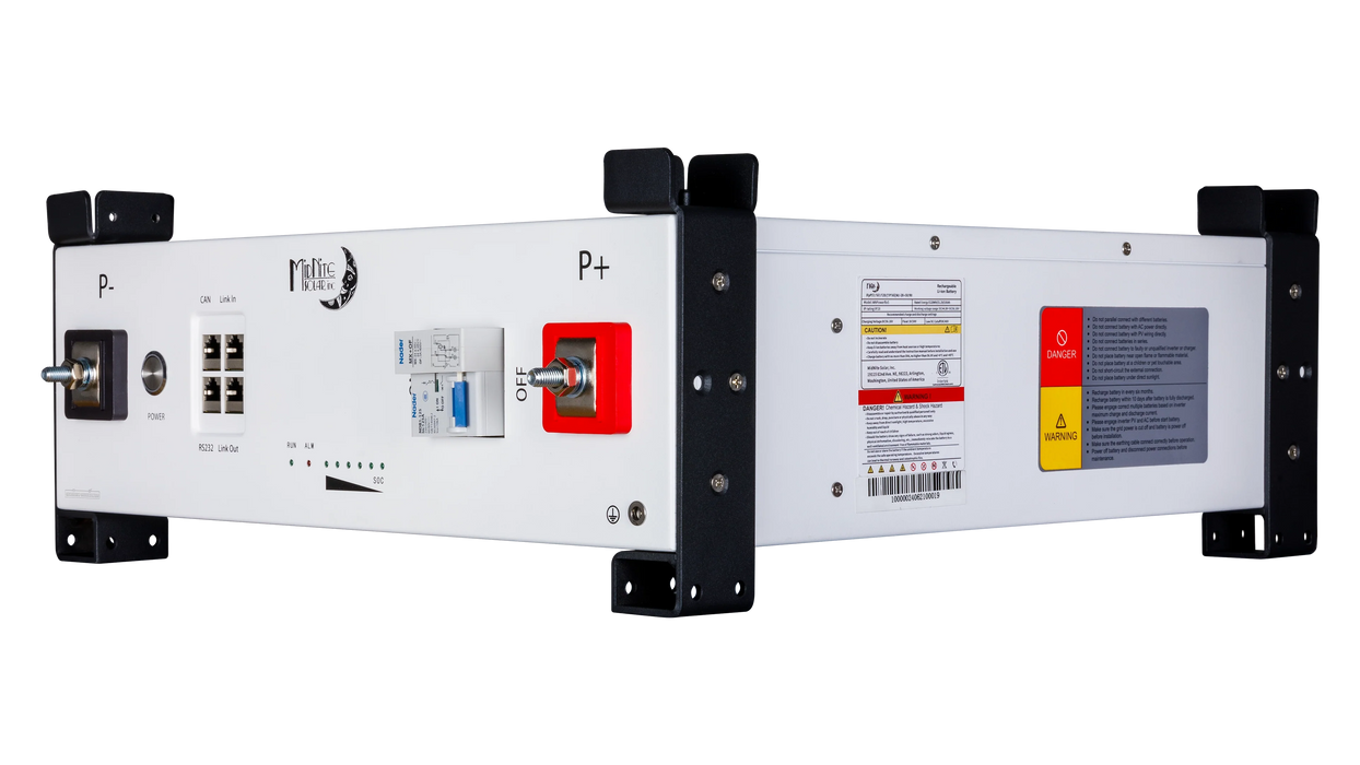 MidNite Solar MNPowerFlo5 5.12 kwh 48 Volt U3 Server Rack Mount LFP Battery