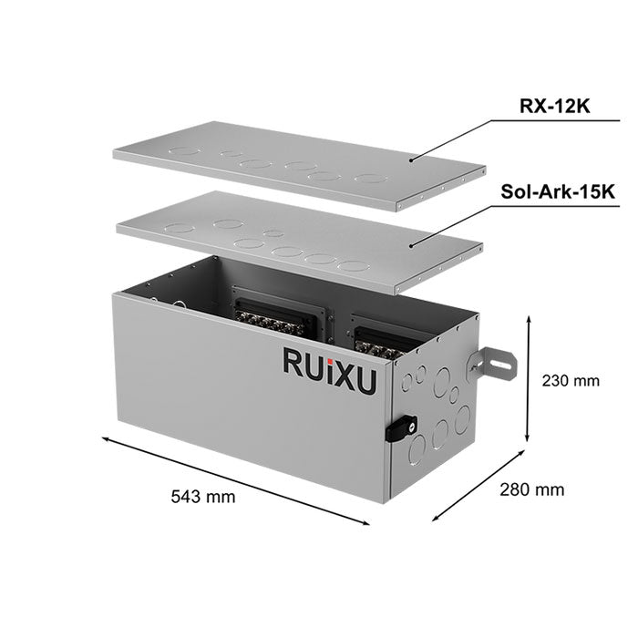 RUiXU Conduit Box for RUiXU Lithi2-16 with RX-12K or Solark 15K