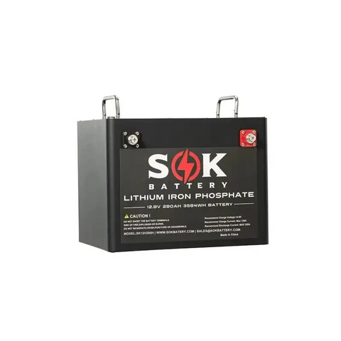 Image of SOK 12V 280Ah LiFePO4 Battery with Built-in heater & Bluetooth