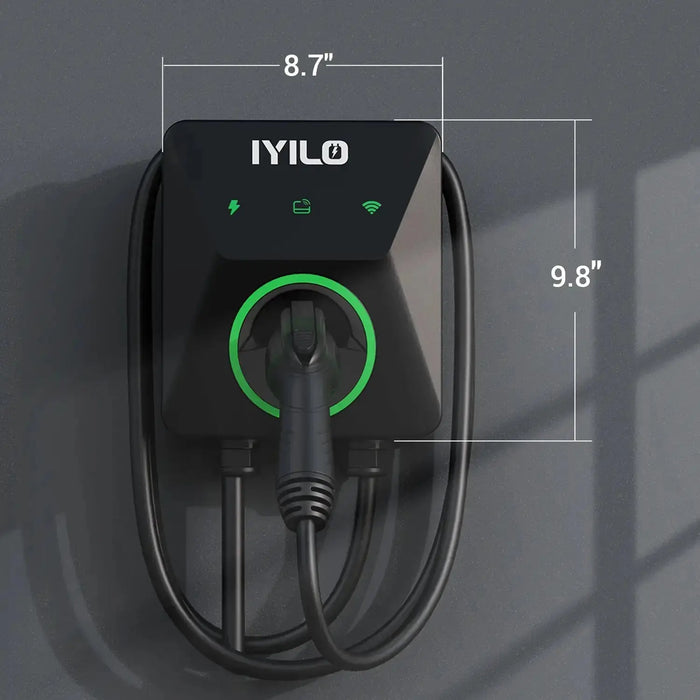 IYILO Pro Level 2 EV Charger J1772 Hardwired 48A with Energy Meter
