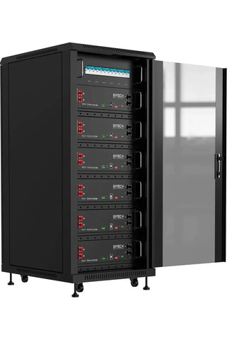 Image of Epoch Batteries 30.72kWh Lithium Server Rack Battery Kit with Cabinet Pre-Assembled