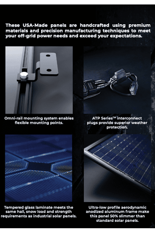Image of Zamp Solar OBSIDIAN Series 25 Watt Trickle Charge Kit (Magnetic Mounts)