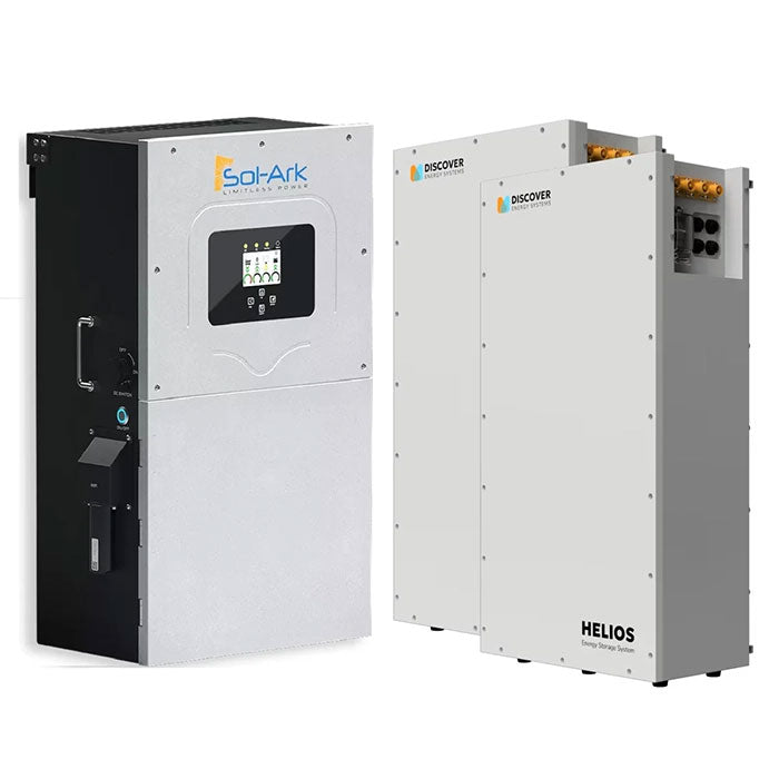 Discovery Energy Systems 32kWh Whole-Home Backup Power Bundle | Sol-Ark 15K-2P + 2 Discover Helios 16kWh Batteries