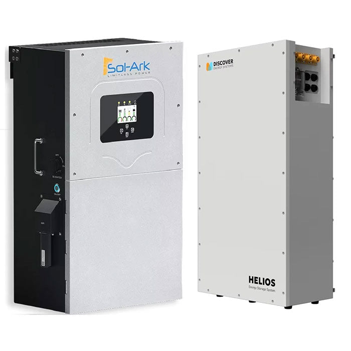 Discovery Energy Systems 16kWh Whole-Home Backup Power Bundle | Sol-Ark 15K-2P + Discover Helios 16kWh Battery