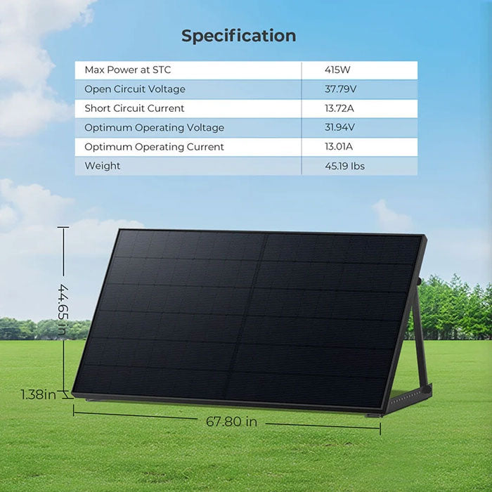 SunGoldPower 415W Bifacial PERC Solar Panel