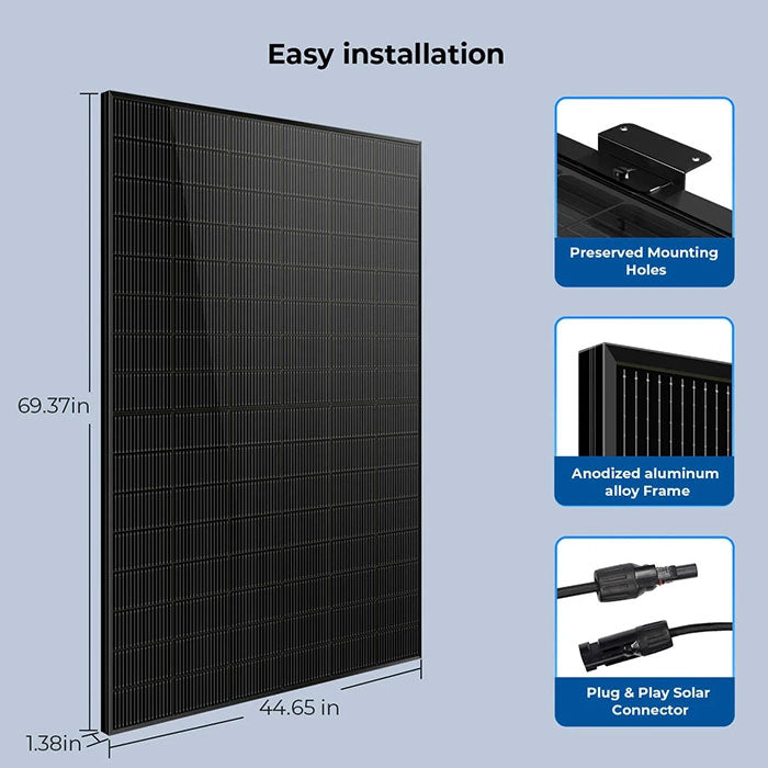 SunGoldPower 450 Watt Bifacial N-Type Monocrystalline Solar Panel Pallet (31 PANELS)