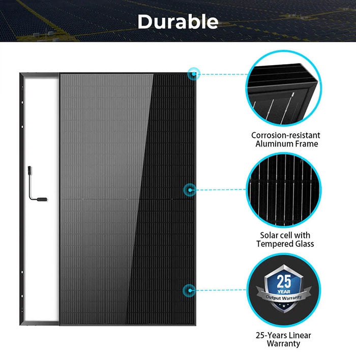 SunGoldPower 500W Mono Black PERC Solar Panel