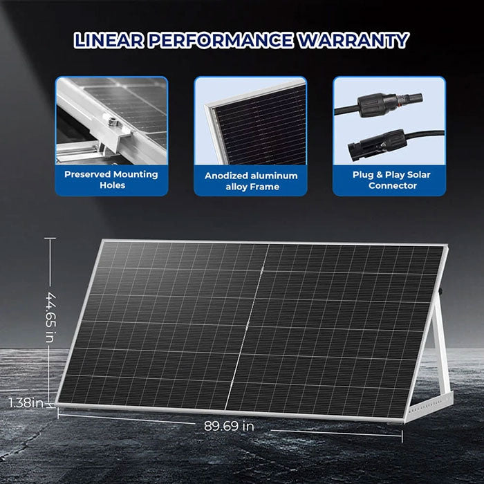 SunGoldPower 590 Watt Bifacial N-Type Monocrystalline Solar Panel