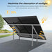 SunGoldPower Modular & Expandable Ground Mount Brackets for 2× 400W–590W Solar Panels