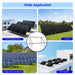 SunGoldPower Modular & Expandable Ground Mount Brackets for 2× 400W–590W Solar Panels