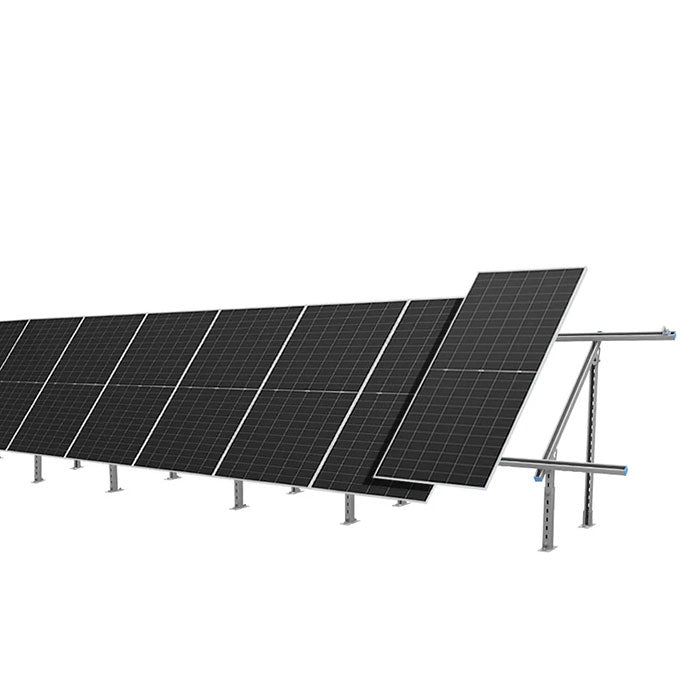 SunGoldPower Modular & Expandable Ground Mount Brackets for 2× 400W–590W Solar Panels