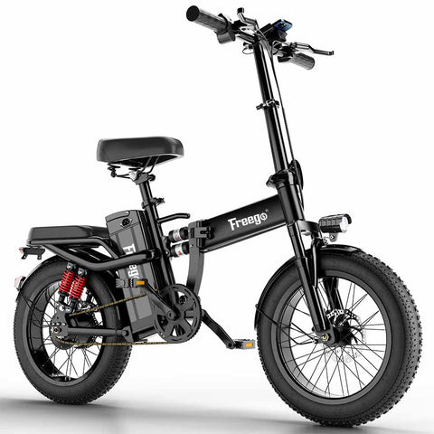 Image of Freego T1 Foldable Electric Bike 20AH Battery with 16"×3.0" Tire