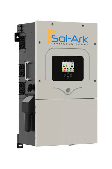 Sol-Ark 12K 120/240/208V 48V [All-In-One] Pre-Wired Hybrid Solar Inverter | 10-Year Warranty