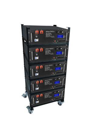Jakiper PRO 5 x Server Rack Battery Kit (V2) | [25.5kWh] | Includes Wheel Based Rack Mount | 10-Year Warranty | UL1973