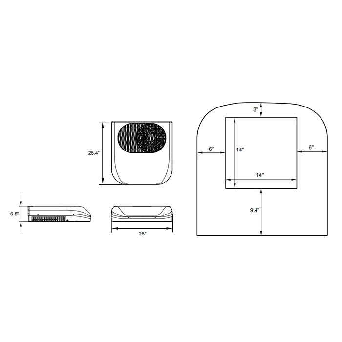 VELIT 2000R Mini Rooftop Air Conditioner