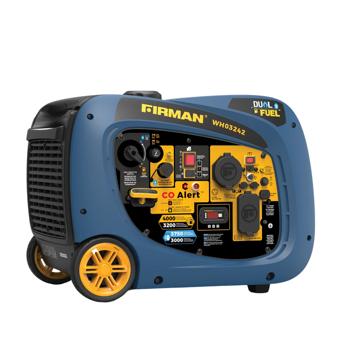 Firman WH03242 Dual Fuel Gas Propane Inverter Generator 3200W/4000W 30 Amp Low THD Parallel Ready with Electric Start Manufacturer RFB