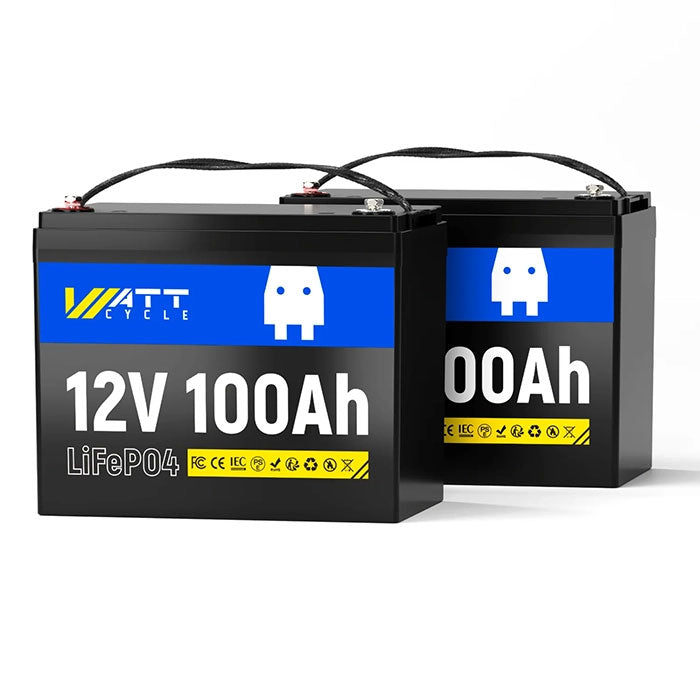 WattCycle 12V 100Ah Group 24 LiFePO4 Battery