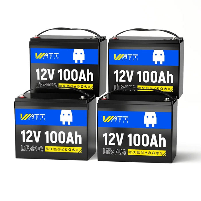 WattCycle 12V 100Ah Group 24 LiFePO4 Battery