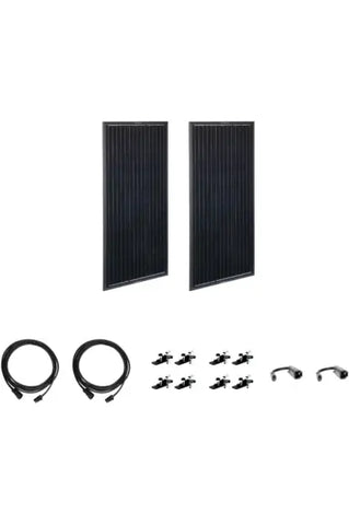 Image of Zamp Solar OBSIDIAN Series 200 Watt Solar Panel Kit (2x100)