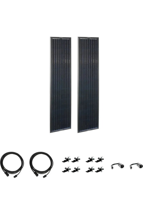 Zamp Solar OBSIDIAN® SERIES 180 Watt Long Solar Panel Kit (2 x 90)