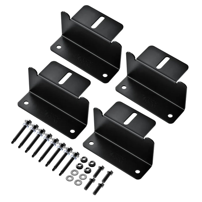 Rich Solar Mounting Hardware Z Brackets With Screws - Set of 4