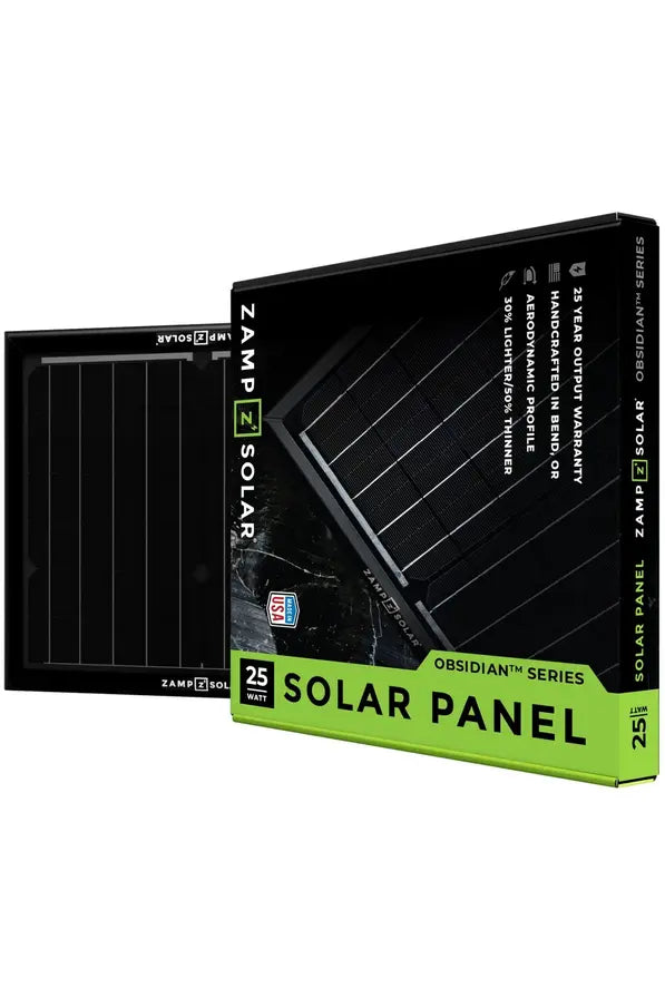Zamp Solar OBSIDIAN® SERIES 25 Watt Solar Panel Kit