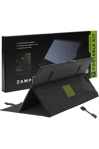 Image of Zamp Solar OBSIDIAN® SERIES 100 Watt Dometic PLB40 Charging Kit
