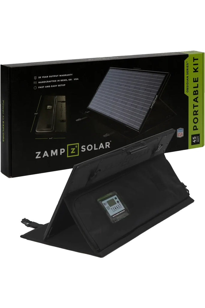 Zamp Solar OBSIDIAN® SERIES 45-Watt Portable Kit- Regulated
