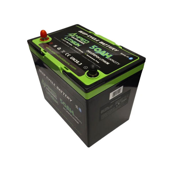 Amped Outdoors 24V 50AH LiFePO4 Lithium Battery