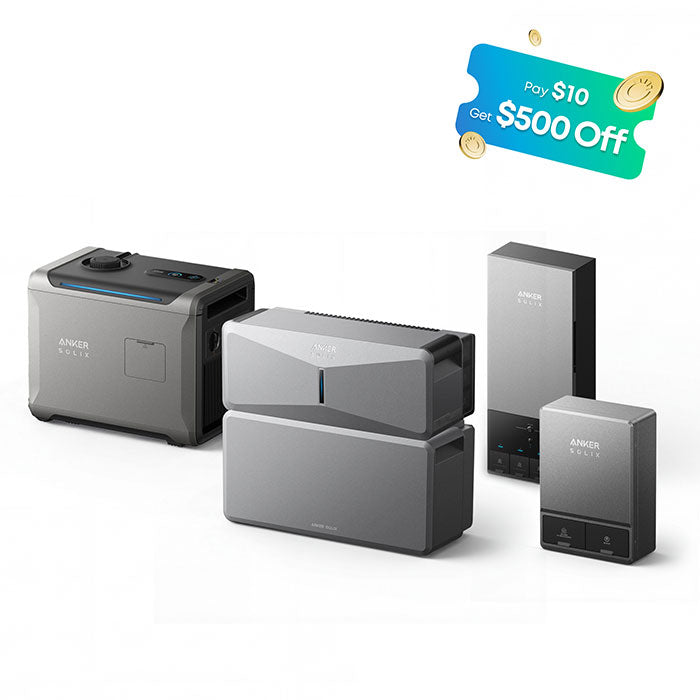 Anker Solix E10 Smart Hybrid Whole-Home Backup System- Early Bird Exclusive Offer $500 Promo Code