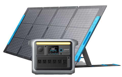 Image of Anker SOLIX C1000X Portable Solar Generator Kit - With Anker 200W Solar Panel