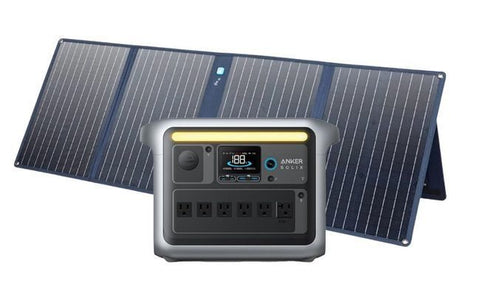 Image of Anker SOLIX C1000X Portable Solar Generator Kit - With Anker 100W Solar Panel