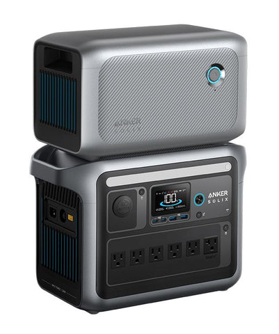 Image of Anker SOLIX C1000X Portable Power Station and Expansion Battery