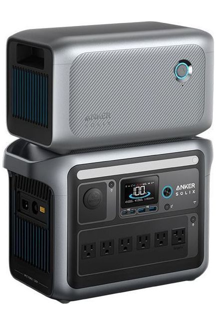 Anker SOLIX C1000X Portable Power Station and Expansion Battery