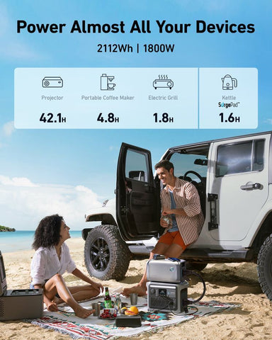 Image of Anker SOLIX C1000X Portable Power Station and Expansion Battery