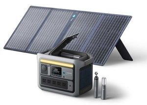 Anker SOLIX C800X Portable Power Station - With Anker 100W Solar Panel