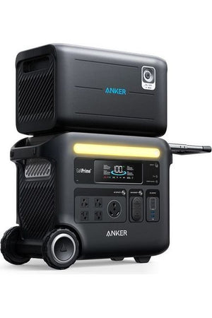 Anker SOLIX F2600 Portable Power Station with Expansion Battery - 4608 Watt Hours