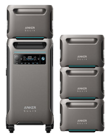 Image of Anker SOLIX F3800 Portable Power Station with 4x Expansion Batteries - 19.20 KWh