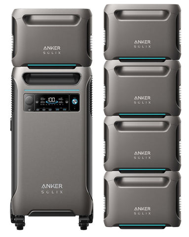 Image of Anker SOLIX F3800 Portable Power Station with 5x Expansion Batteries - 23 KWh