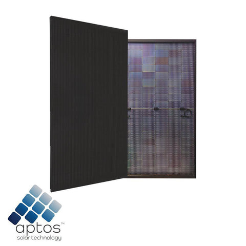 Image of Aptos 400W Bifacial Solar Panels (Black) | Up to 500W with Bifacial Gain | DNA-108-BF10