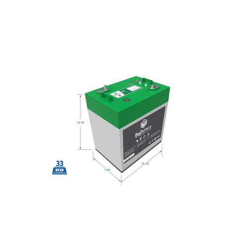 Image of BigBattery | 48V EAGLE 2 | LiFePO4 Lithium Battery 1.63kWh | For Golf Carts, Utility Vehicles, RVs & Camper Vans