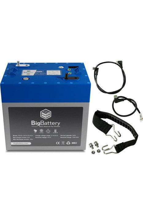 BigBattery | 24V EAGLE 2 | LiFePO4 Lithium Battery 1.63kWh | For Boats & Motorcycles