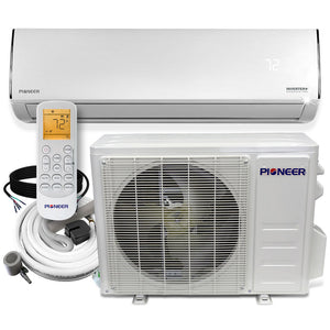 Pioneer® Diamante Pro Series 36,000 BTU 19 SEER2 Ductless Mini-Split Air Conditioner Inverter+ Heat Pump Full Set 230V  with 16 Ft. Kit