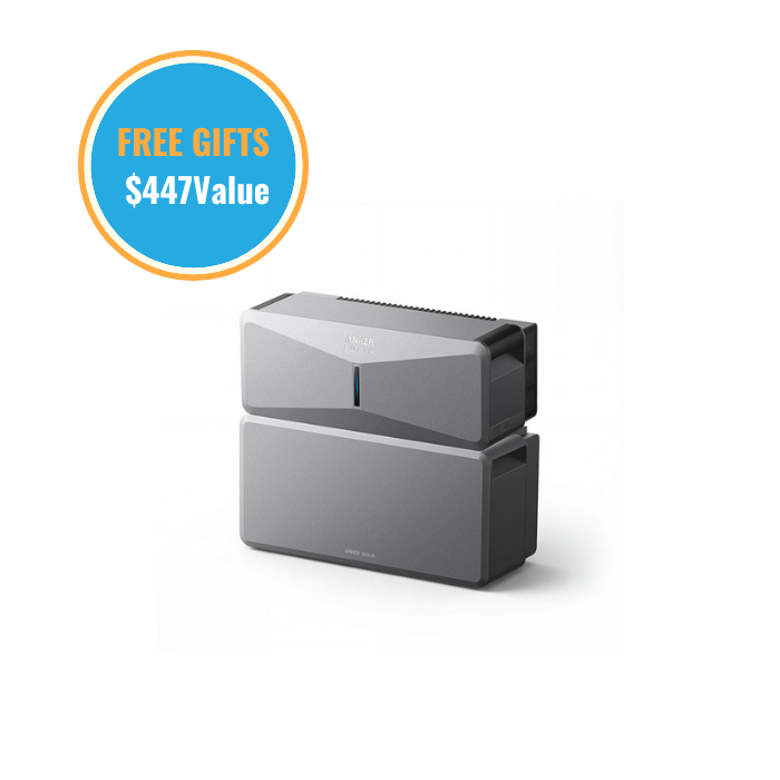 Anker SOLIX E10 Whole Home Backup System | 6-90 kWh LiFePO4 Battery | 10-30 kW Turbo Output | Smart Grid & Storm-Guard