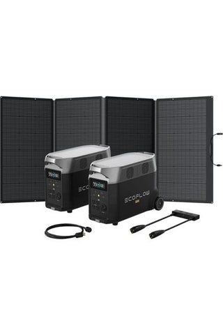 Image of EcoFlow Delta Pro EV Solar Charging Kit with Free 400 Watt Solar Panel