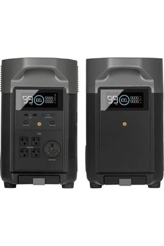 Image of EcoFlow Delta Pro & Expansion Battery Kit - 7200 WH with Free Rich Solar 400 Watt Panel Kit, Remote & Bag