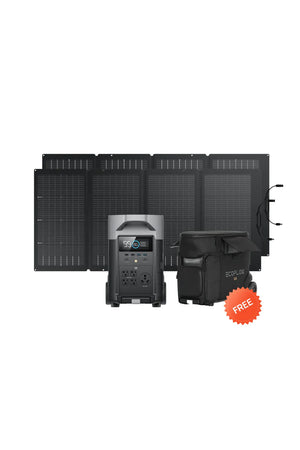 Ecoflow Delta Pro + 2*220W Portable Solar Panels + Delta Pro Bag (Free) - Black Friday Special