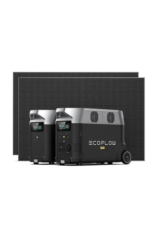 Image of Ecoflow Delta Pro with Smart Extra Battery and Rigid 400W Solar Panel Bundle