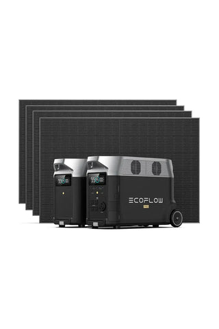 Image of Ecoflow Delta Pro with Smart Extra Battery and Rigid 400W Solar Panel Bundle